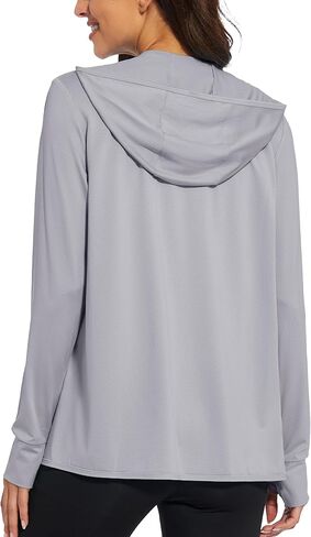 MAGCOMSEN Jackets for Women Full Zip Up Lightweight Long Sleeve UPF 50+ Workout Workout Sun Protection Hoodie in Kuwait