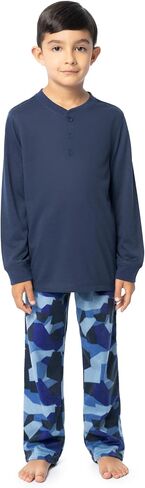 فاكهة لول الأولاد الأكمام الطويلة جيرسي هينلي أعلى و Fleece Pant Sleep Pajama in Kuwait