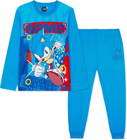 Sonic the Hedgehog Shadow Boys Pajama Set ، صالة مريحة ، ملابس ناعمة PJS - هدايا الألعاب للأولاد in Saudi Arabia