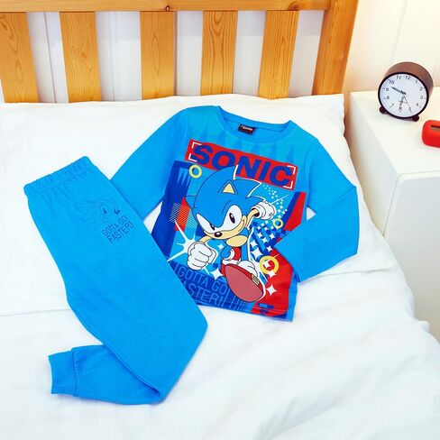 Sonic the Hedgehog Shadow Boys Pajama Set ، صالة مريحة ، ملابس ناعمة PJS - هدايا الألعاب للأولاد in Saudi Arabia
