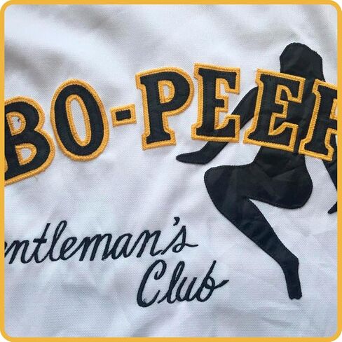 Bo Peeps Gentleman's Club #3 Bad News Baseball Jersey White - Stitched Letters and Numbers S-3XL Authentic Fabs Apparel in Saudi Arabia