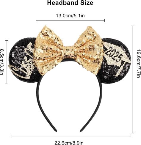 Kiddale Mouse Ears Headband for Graduation Park Trip Grad Decoration in Saudi Arabia