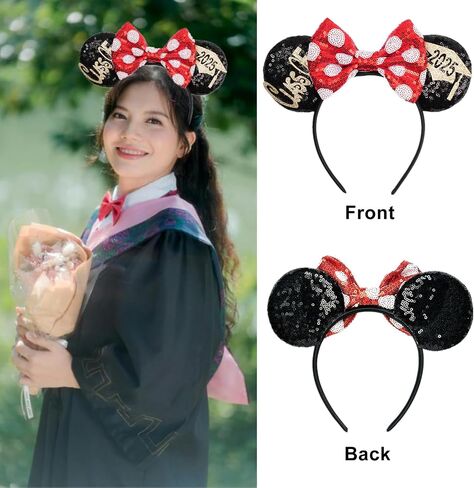 Kiddale Mouse Ears Headband for Graduation Park Trip Grad Decoration in Saudi Arabia