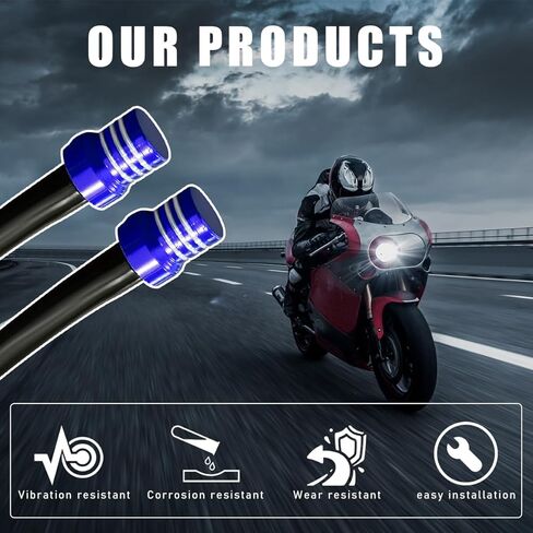 2 PCS Breather Hose Gas Fuel Tank Cap, CNC One Way Tank Vent Tube with Aluminum Breather Valve, Universal for ATV Quad Off-Road Pit Dirt Bike, Motorcycle Accessories (Orange) in Kuwait