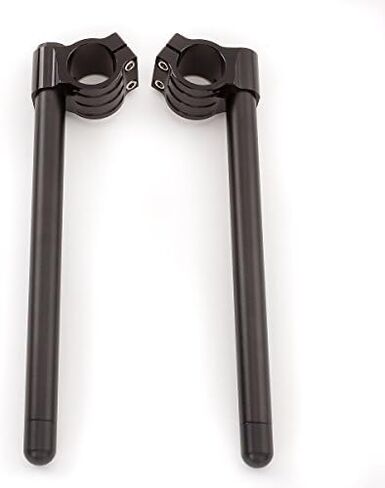 30mm 7/8" Motorcycle Aluminum CNC Regular Fork Tube Clip On Handlebar Replaceable Fit for Universal Bike Cafe Racer Black in Saudi Arabia