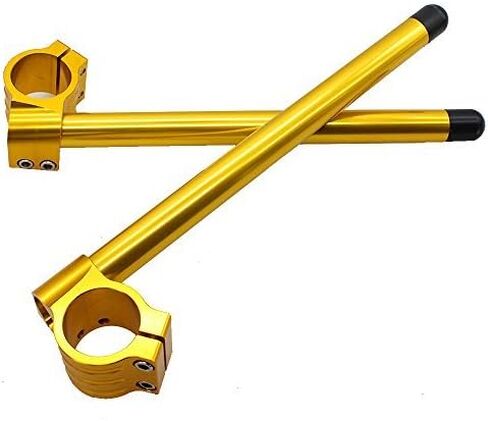 30mm 7/8" Motorcycle Aluminum CNC Regular Fork Tube Clip On Handlebar Replaceable Fit for Universal Bike Cafe Racer Black in Saudi Arabia