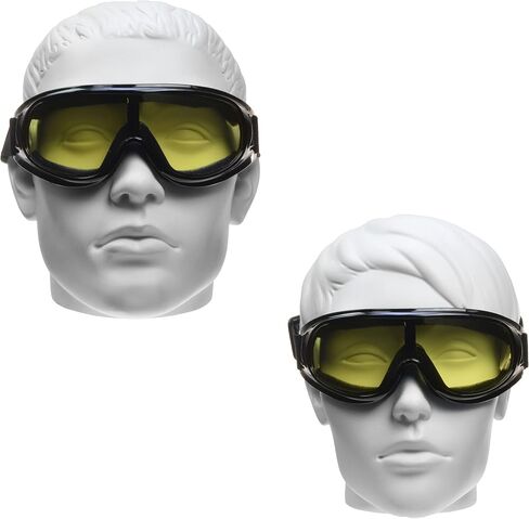 Bikershades Motorcycle Goggles Cover Fit Over Eey Glasses Sunglass Smoke Clear Yellow High Definition Amber Lens in Kuwait