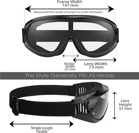 Bikershades Motorcycle Goggles Cover Fit Over Eey Glasses Sunglass Smoke Clear Yellow High Definition Amber Lens in Kuwait