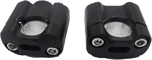 7/8" to 1 1/8" HandleBar Risers Mount Clamps Risers Adaptor for Dirt Pit Bike ATV Motorcycle (BLACK) in Kuwait