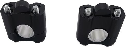 7/8" to 1 1/8" HandleBar Risers Mount Clamps Risers Adaptor for Dirt Pit Bike ATV Motorcycle (BLACK) in Kuwait