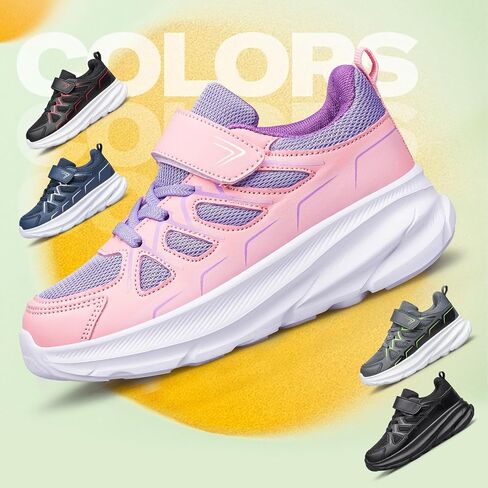 Boys Girls Shoes Kids Running Shoes Non Slip Athletic Walking Tennis Shoes Lightweight Sneakers for Toddler/Little Kid/Big Kid in Saudi Arabia