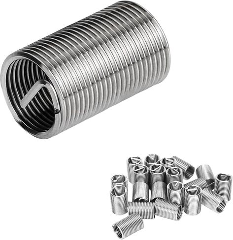 100pcs إصلاح الخيط إدراج ، M6 × 1.0 × 3D متري متري الأكمام الأكمام من الفولاذ. in Kuwait