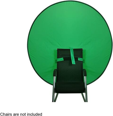 1 PC Green Screen Background, Nylon Background Screen Portable Foldable Backdrop for Live Streaming, Chair Photo Studio Solid (Green, 75cm) in Saudi Arabia