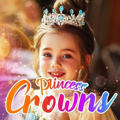 Yean Bridal Hair Comb Wedding Tiara Combs Flower Girl Headpiece Princess Crown Birthday Gift for Girls in Saudi Arabia