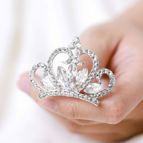 Yean Bridal Hair Comb Wedding Tiara Combs Flower Girl Headpiece Princess Crown Birthday Gift for Girls in Saudi Arabia