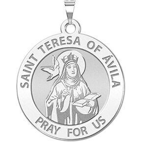 PicturesOnGold.com Saint Teresa of Avila - Available in Solid 10K And14K Yellow or White Gold, or Sterling Silver