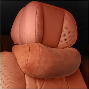 Car Headrest Pillow, Comfortable Breathable Memory Foam Vehicle Seat Neck Rest Cushion, Ergonomic Auto Interior Neck Support Protector for Pain Relief, Universal for Most Cars (Black)