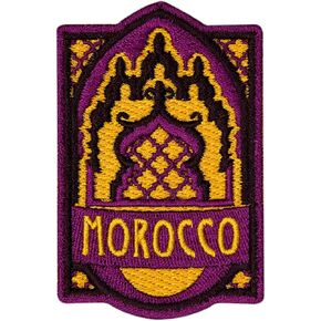 Vagabond Heart Morocco Patch - Morocco Souvenir - Marrakesh - Casablanca Iron On Travel Badge