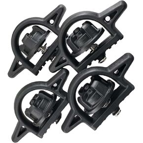 4CPS Bed Cleats Compatible with Tacoma:2005-2024, Tundra:2022-2024 Heavy Duty Cargo Box Anchor Ram Rail System PT278-35112/PT278-35160