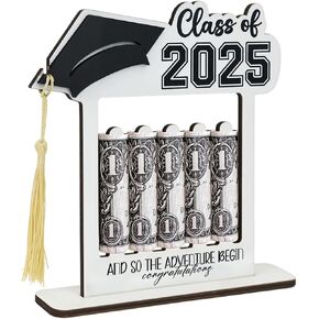 Graduation Money Holder for Cash Gift High School College Masters Degree Senior Graduation Gifts for Her and so The Adventure Begin Money Gift Ideas Graduation Party Decorations