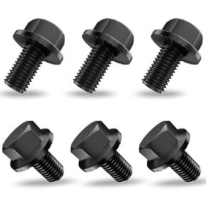 2307304 Torque Converter Bolt Kit, Compatible with GM Torque Transformer 3L80 4L60E 4L65E 4L70E 4L80E 4T60E 4T65E 4 Speed Overdrive M10-1.5x16 Flange Bolts LS1 LS Vortec Autom (6Pcs)