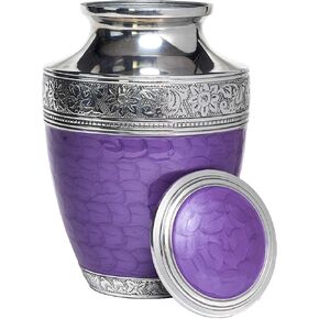 Eternal Harmony Large Urn for Ashes, Adult Male & Female Cremation Urn for Human Ashes with Elegant Finishes, Secure Seal & Velvet Bag, Funeral Vase for Men & Women Up to 200 lbs