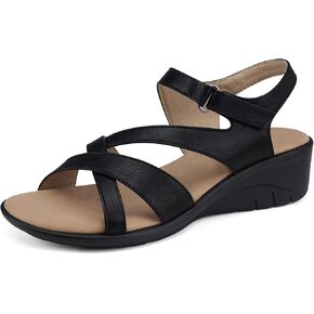 SHIBEVER Wedge Sandals for Women Dressy: Womens Sandals Comfortable - Summer Open Toe Casual Walking Low Wedges