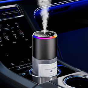 Car Air Freshener, Smart Car Air Freshener,car Diffuser with 150 ML (5oz) Capacity Multi-fragrance,RGB Music Syncing Light, Auto On/Off (Cologne)