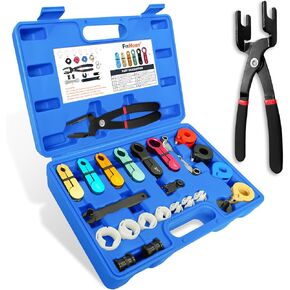 26pc Fuel Line Disconnect Tool Set with Fuel and AC Disconnect Pliers,Master Quick Disconnect Tool Kit, Fuel Line Removal Tools for Air Line GM Trucks,Ford,A/C Fuel&Transmission Systems
