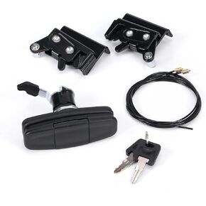Black Truck Cap Twist Handle Kit 113436 Topper Tonneau T-Handle,Compatible with Leer Truck Caps 100XQ, 100XL, 100XR, TSC700,with 83514 & 83515 Truck Caps Rotary Latches and Cables