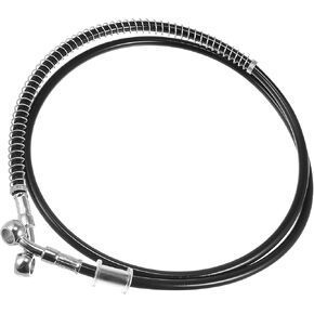 Motoforti Universal Motorcycle Brake Hose Oil Line Pipe, 130cm, Stainless Steel Nylon PVC, Black, 1 Pc