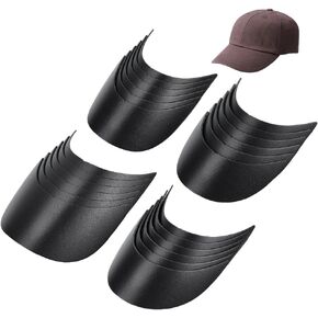 NBEADS 24 Pcs 4 Styles Baseball Cap Visor Insert, Plastic Hat Brim Board Tennis Hat Brim Replacement Liner Shaper in Kuwait