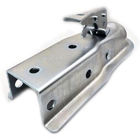 DEVMO Straight Tongue Trailer Coupler, Trailer Hitch Ball Coupler(Ball 2", Channel 2-1/2", 3500LBS) for Towing RV, Boat, Camper w/GTW Straight Trailer Coupler.