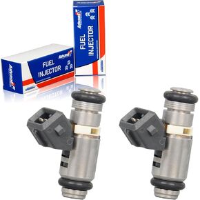 4-Holes Fuel Injectors 2PCS Compatible with 2001-2010 Harley-Davidson Dyna/FLH/FLT 2004-2005 Softail Replaces OE IWP162