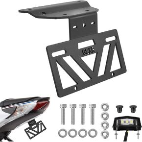 2024 GSXR 600 Fender Eliminator 2023 GSXR 750 LICENTY PLATE BRACKET TAIL TILES FOURS FOUR MOUNT HOLES لـ GSX-R 600 750 2011 2012 2013 2015 2015 2017 2018 2019 2020 2021 2022 2023 2024 2024