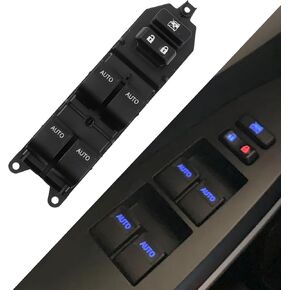 DASBECAN 84820-0R040 Blue LED Master Window Switch متوافق مع Toyota Tundra 2007-2021 مفتاح الطاقة الجانبي الأيسر استبدال 848200R040