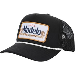 Bioworld Modelo Logo Black Trucker Hat-OSFA