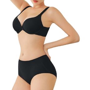 Full-coverage Push Up T-Shirt Wireless Bra Seamless Panty Set RFC