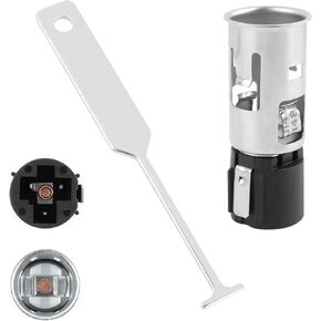 12V Cigarette Lighter Socket OEM#56457 with Removal Tool,12V Outlet Socket Replace Car Cigarette Lighter Socket,12V Power Outlet Car Accessories Compatible with Chevrolet GMC Cadillac