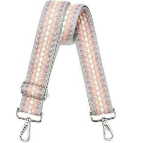 LoZoDo Silver Hardware Purse Strap Crossbody Straps for Purses Wide Shoulder Strap Adjustable Replacementor Shoulder Bags