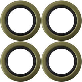 Xspeedonline Pack من 4 10-36-LOTOF4 أختام الشحوم المزدوجة الشفاه 2.25 × 3.371 متوافقة مع Dexter 010-036-00 ، ل truryde GS-2250DL ، ل Texcom 223333331tbn