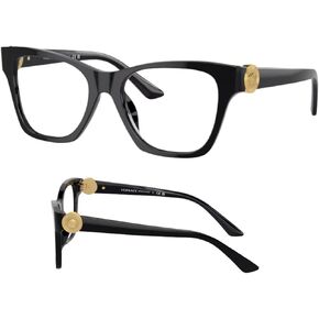 Versace VE3341U Medusa OVAL HEART Shape Eyeglasses Frame with eSHADES Luxury Eyewear kit Bundle