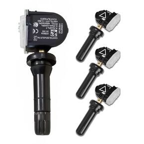 13598773 TPMS Sensor Tire Pressure Sensor Set of 4 433 MHZ Compatible with Chevy Silverado 1500 Camaro Impala Traverse Malibu Express Suburban Silverado Cruze Buick Enclave Lacrosse GMC Sierra