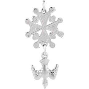 Jewels By Lux 925 Sterling Silver Huguenot Cross Pendant