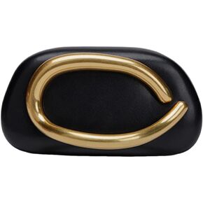 Box Clutch Purses for Women,Shell Evening Bag Gold Metal Handle PU Leather Clutch Chain Crossbody for Wedding 2025
