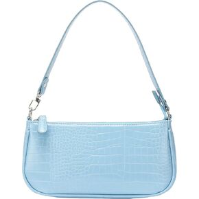 Bag Crocodile Effect Retro Faux Leather Classic Clutch Shoulder Purse Handbag for Women