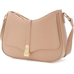 Prettyzys Crescent Shoulder Bag for Women, Vintage Retro Vegan Leather Clutch Tote Handbags Crossbody Bags Handbag for Women in Kuwait