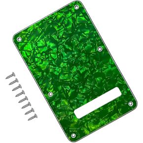 لوحة خلفية للجيتار الكهربائي متوافقة مع غطاء تجويف Strat/Stratocaster Tremolo، غطاء Tremolo مع Pickguard يضم 6 براغي (4 لتر أصفر)