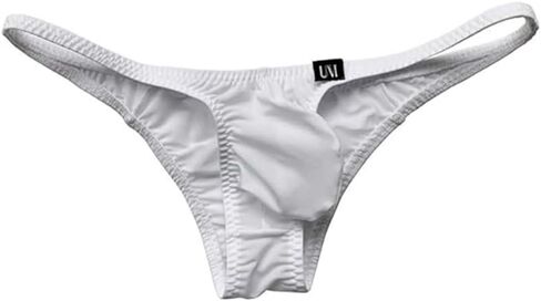 COMLIFE Men's Fashion Ice Silk Breathable Thong Low Waist Solid Color Printed Underwear in Kuwait