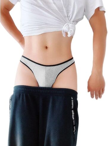 رجال القطن ثونغ انخفاض y-back g-string دعم الملابس الداخلية 3 حزمة in Kuwait
